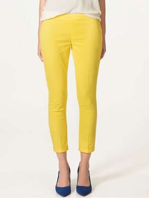 yellow zara pants