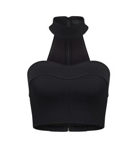 KKEverNew_Stacey High Neck Crop Top_$119.99