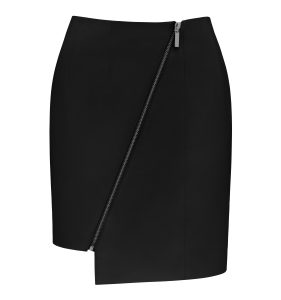 KKEverNew_Teagan Leather Mini Skirt Black_$299.99