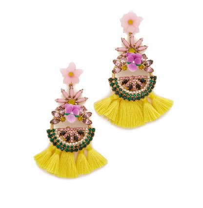 Floral Elizabeth Cole Earrings