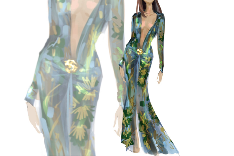 Corporation Evolve Guess THE STORY OF: Jennifer Lopez And The Versace Jungle Dress - 29Secrets