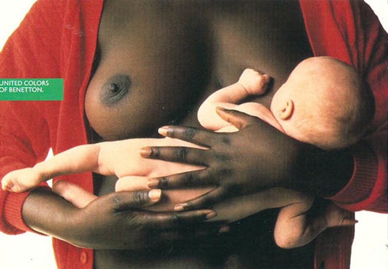 A Look Back At Benetton’s Most Controversial Advertising Campaigns - Black Woman Breastfeeding A White Baby