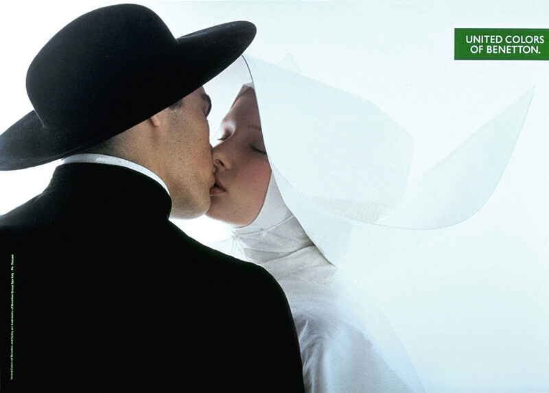 A Look Back At Benetton’s Most Controversial Advertising Campaigns - Priest and Nun
