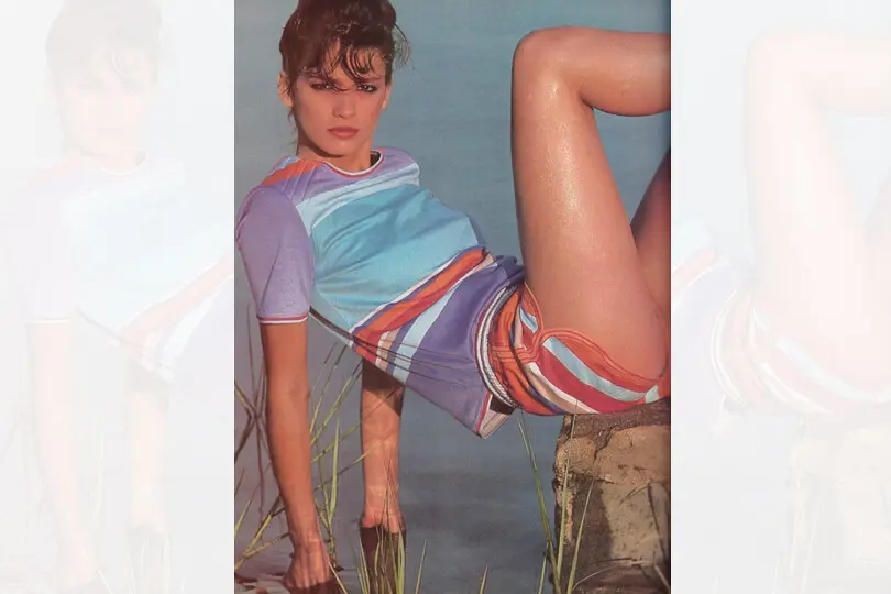 10 Memorable Images Of Supermodel Gia Carangi (1960–1986): The Vogue photo with Gia sporting track marks in her arm