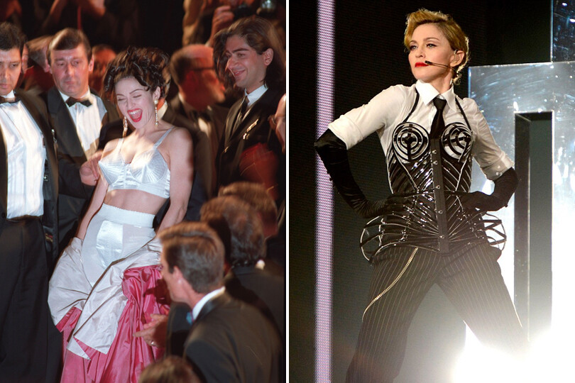 DressCode:HighFashion: Jean Paul Gaultier reinterpretes the iconic cone-cupped  bustier for Madonna`s MDNA Tour 2012