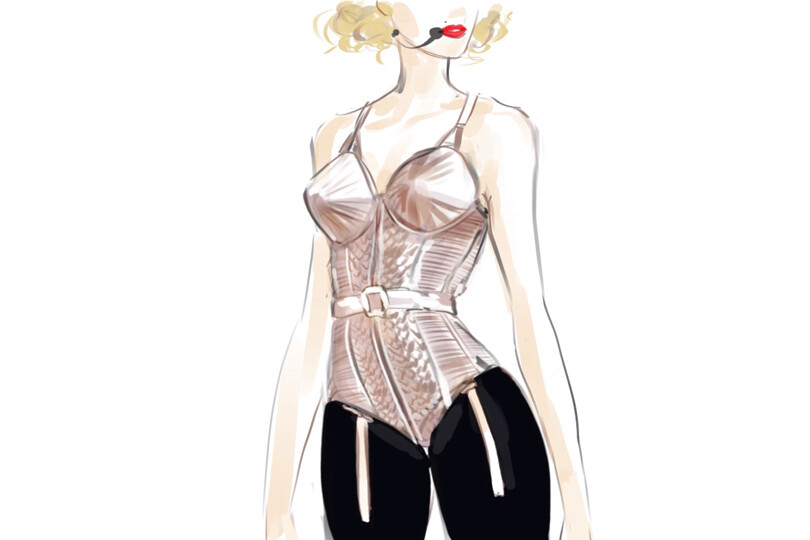 Madonna's iconic cone bras fetch $77,000 at auction