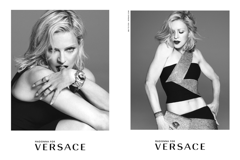Madonna's New Versace Ad$