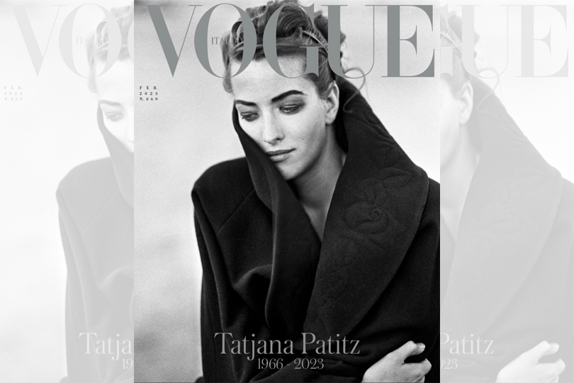 10 Memorable Images Of Saupermodel Tatjana Patitz (1966 – 2023): The February 2023 cover of Vogue Italia