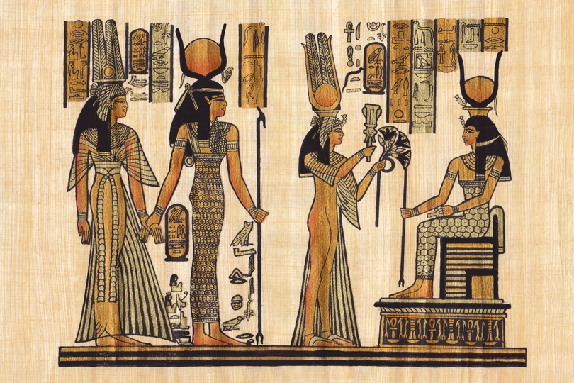 THE STORY OF- Eyeshadow - Ancient Egyptian papyrus