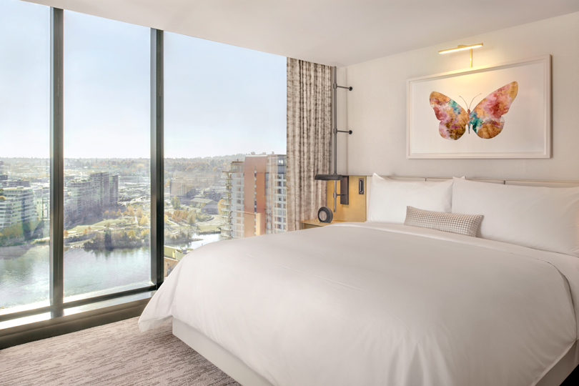 Take A Wellness Break At This Stylish Vancouver Hotel - JW Marriott Bed