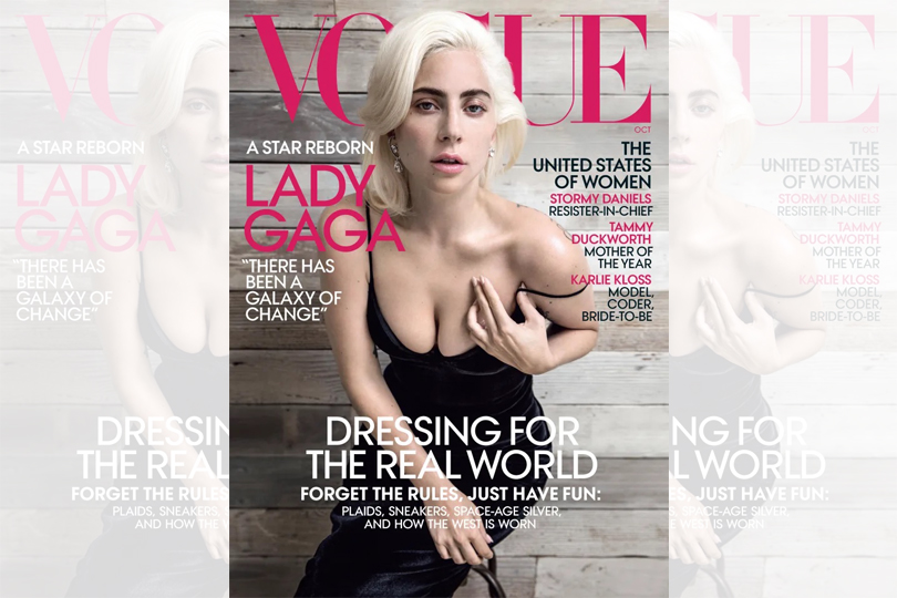 A Look Back At Lady Gaga's 4 Vogue Covers - October 2018