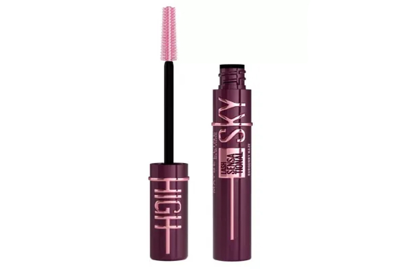 Burgundy Mascara- This Unexpected Mascara Shade Will Make Your Eyes Shine Bright - Maybelline Lash Sensational Sky High Mascara in Burgundy Haze