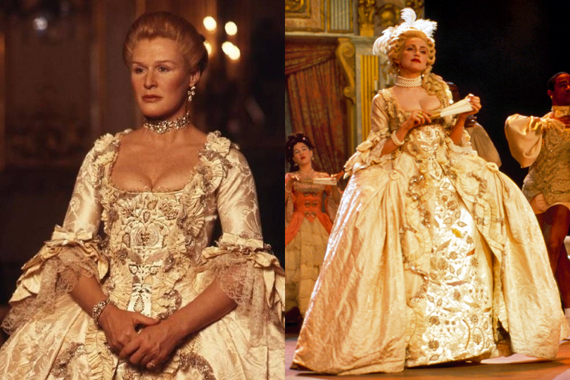 THE STORY OF- Madonna’s Marie Antoinette Dress From Her 1990 “Vogue” Performance At The MTV Awards - Glenn Close and Madonna