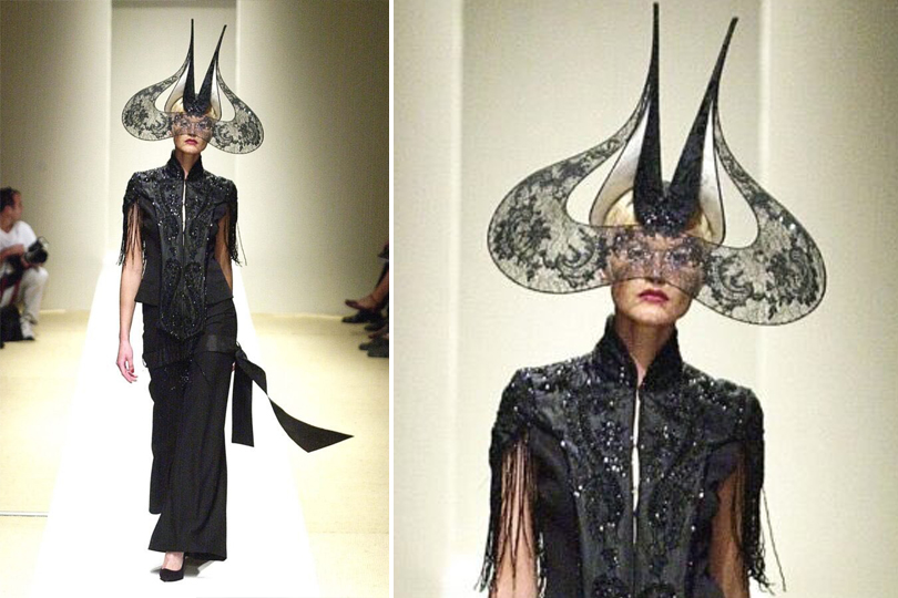 The Philip Treacy Headpiece Lady Gaga Wore To The 2024 Venice Film Festival Was Famously Worn By Isabella Blow - Philip Treacy Fall 2001 Runway Collection