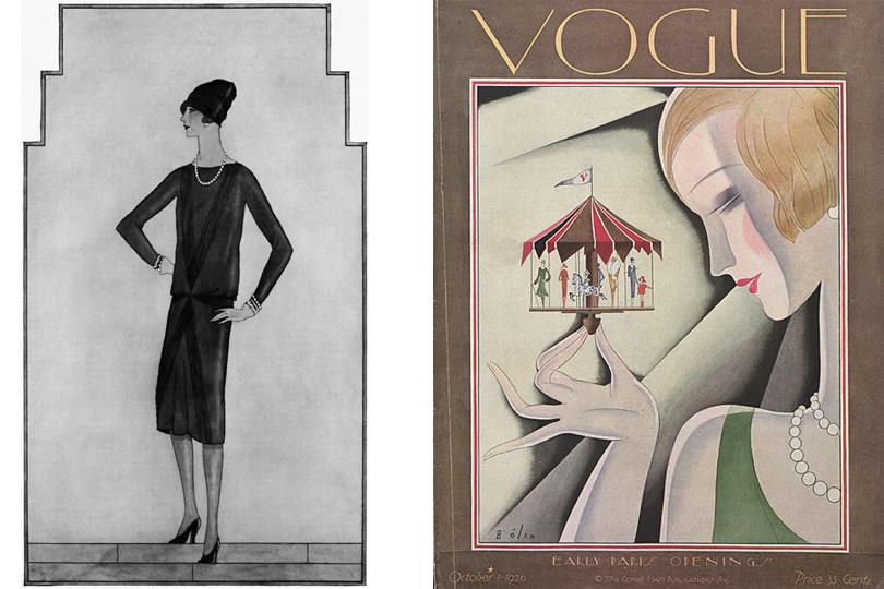 THE STORY OF- Coco Chanel's Little Black Dress - Illustration in Vogue October 1926