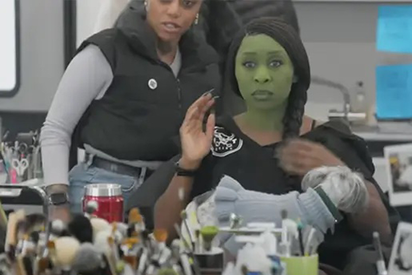 20 Fun Facts About The New 'Wicked' Movie - Cynthia's green makeup