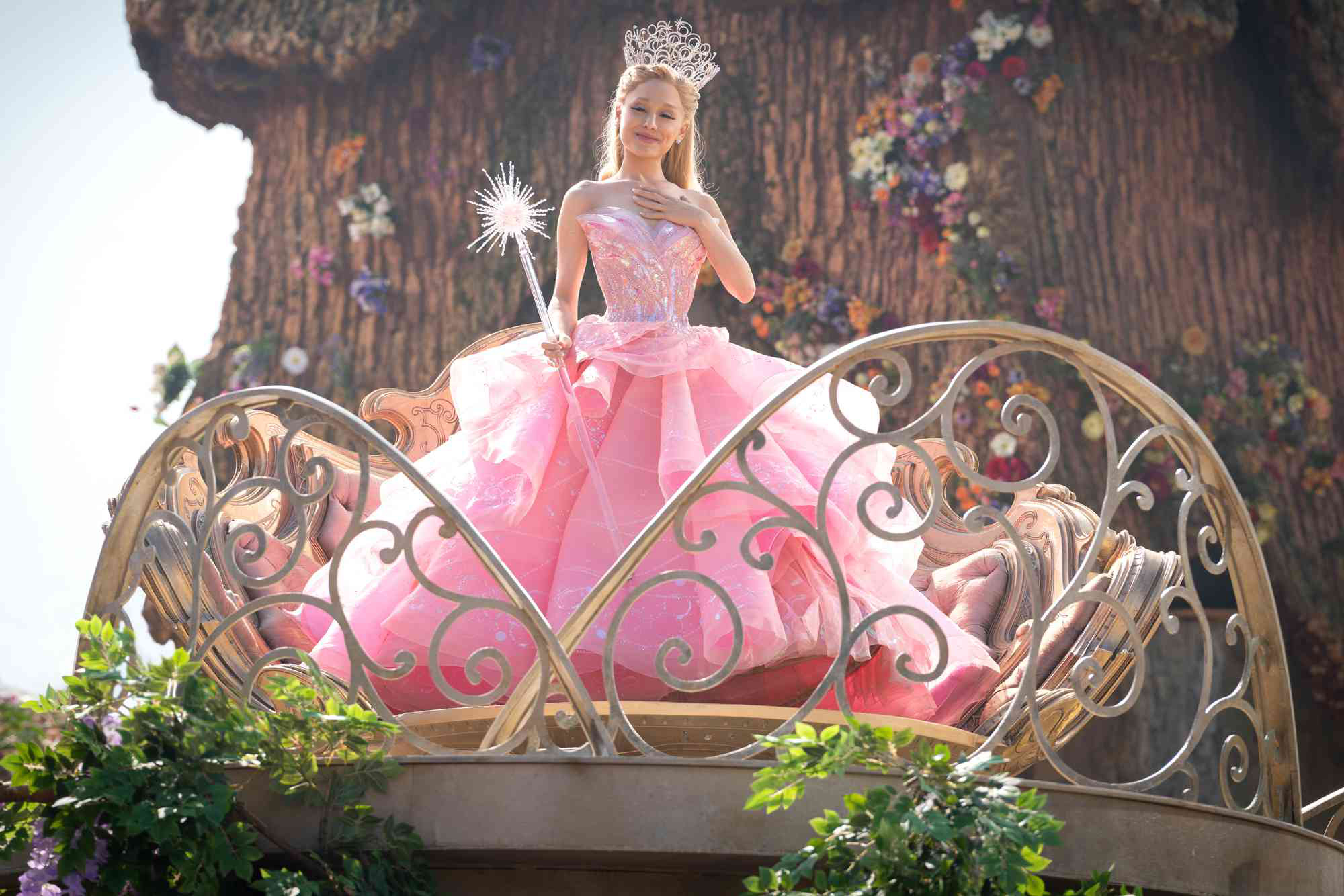 20 Fun Facts About The New 'Wicked' Movie - Glinda's bubble dress took more than 200 hours to make