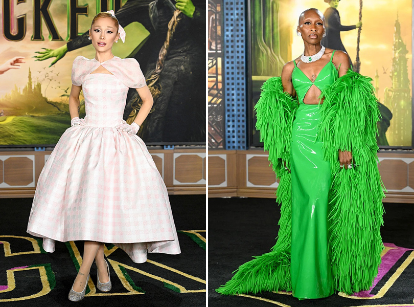 Here's Every Red Carpet Look Ariana Grande & Cynthia Erivo Wore During Their Wicked Press Tour - Los Angeles