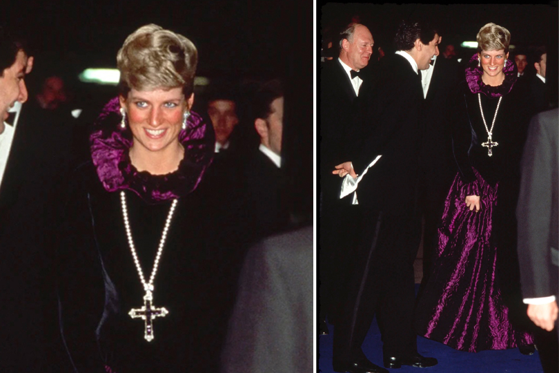 Here’s Everything That You Need To Know About The Attallah Cross, Princess Diana’s Pendant That Kim Kardashian Wore At LACMA Art + Film Gala - Princess Diana made a big statement at the Birthright charity ball