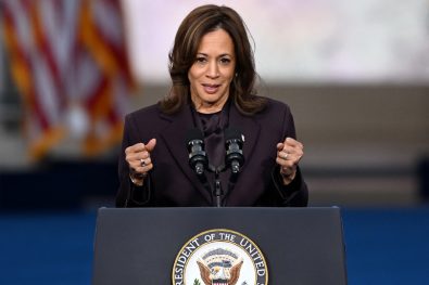 The Significance Of The Dark Purple Suit Kamala Harris Wore To Deliver Her Concession Speech