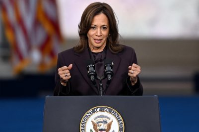 The Significance Of The Dark Purple Suit Kamala Harris Wore To Deliver Her Concession Speech