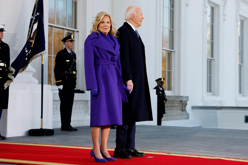 Here's What Melania Trump, Jill Biden, Usha Vance, Kamala Harris and Hillary Clinton Wore To The 2025 Inauguration - Jill Biden