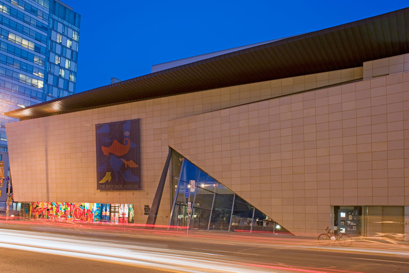 Tracing The Footsteps of Bata Shoes in Canada - Bata Shoe Museum in the early evening