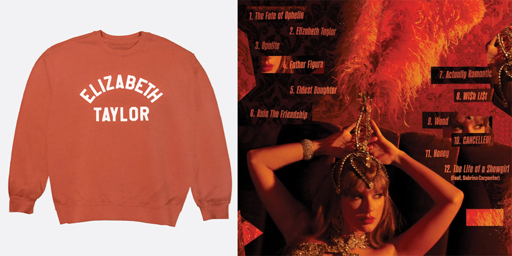 You Can Now Buy A Taylor Swift-Inspired Elizabeth Taylor Crewneck - 2
