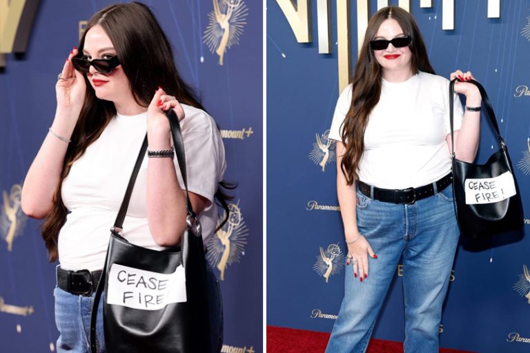 Meg Stalter Broke The Formal Dress Code At The 2025 Emmys And Wore Blue