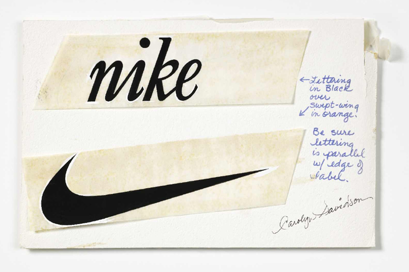 THE STORY OF The Nike Swoosh Logo - Carolyn Davidson original logo