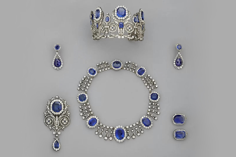 What Was Stolen In The Louvre Heist? A Full Breakdown Of The Missing Jewels - A sapphire and diamond set