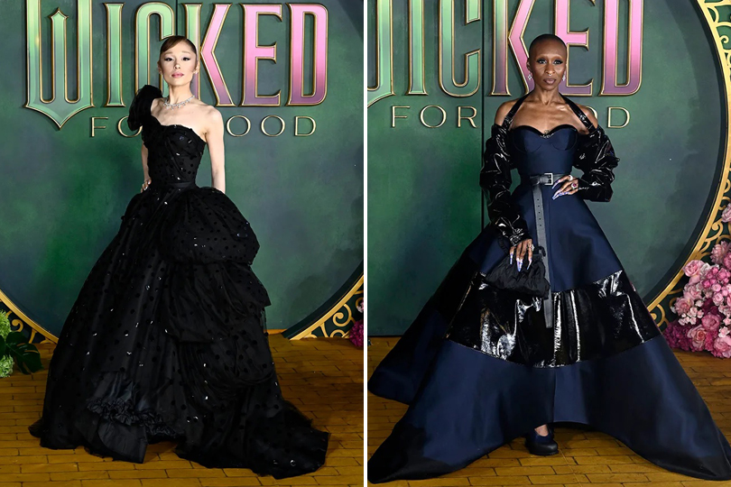 Here's Every Red Capet Look Ariana Grande & Cynthia Erivo Wore During Their 'Wicked: For Good' Press Tour - LONDON