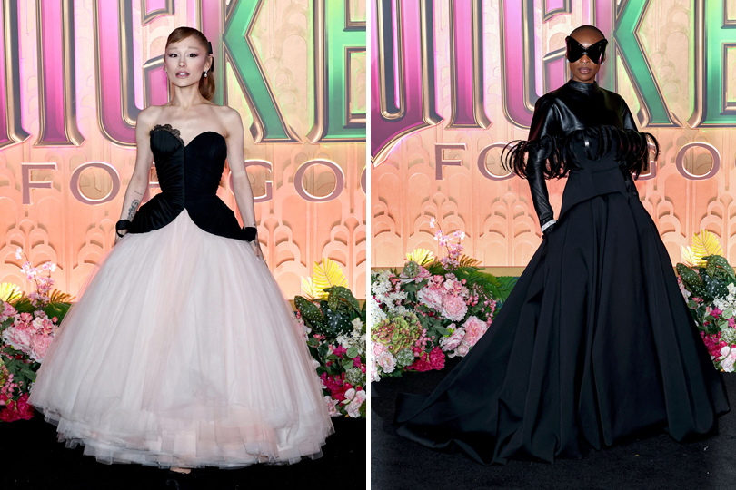Heres Every Red Capet Look Ariana Grande Cynthia Erivo Wore During Their Wicked For Good Press Tour - NEW YORK