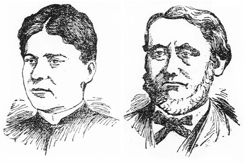 The Legend Of Lizzie Borden A Victorian Scandal That Refuses To Die - Newspaper sketches of Abby And Andrew Borden