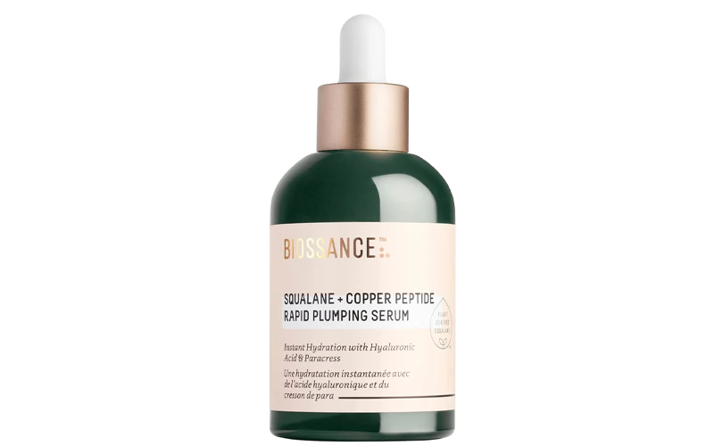 The Ultimate Serum Switch-Up20 New Formulas To Try This Late-Fall Winter Season - Biossance Squalane Copper Peptide Rapid Plumping Serum