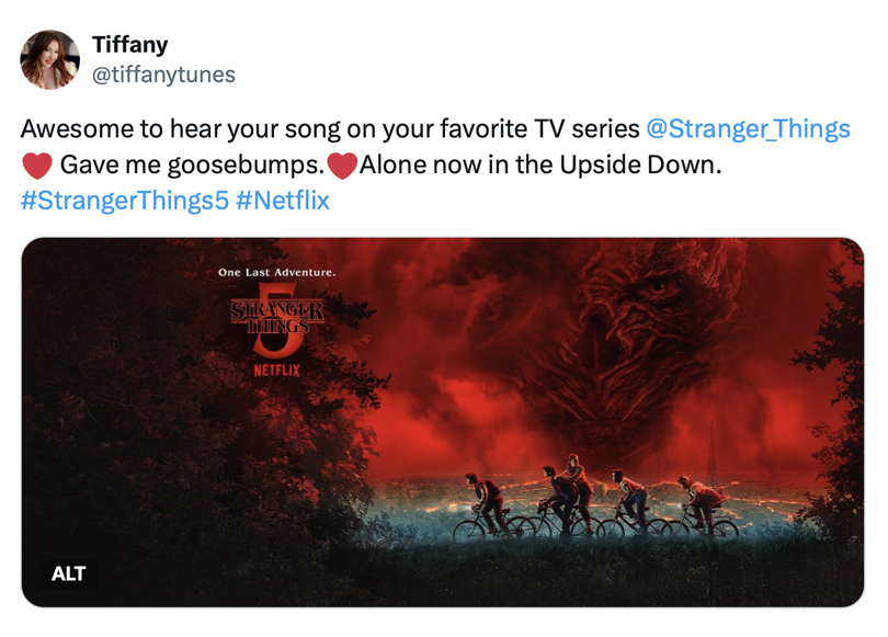 5 Things To Know About Tiffany’s Iconic ‘80s Hit That’s Going Viral - Tiffany Tweet