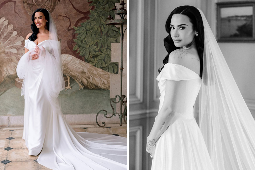 The Best Celebrity Wedding Styles of 2025 - Demi Lovato