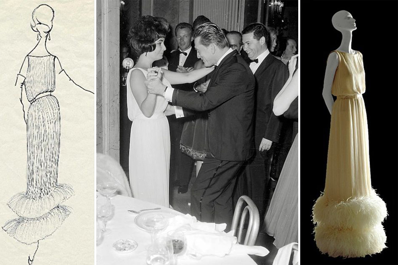 THE STORY OF Valentino Garavani - Elizabeth Taylor at the anniversary party for Spartacus