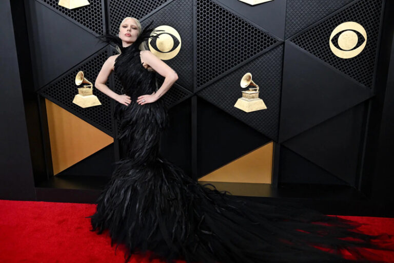 Lady Gaga Goes Goth Glam In A Feathered Mati Res F Cales Dress At The Lady Gaga Goes Gothic In A Feathered Matieres Fecales Dress At The 2026 Grammys HEADER 768x512 