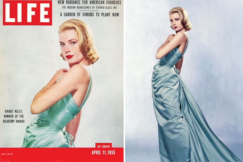 THE STORY OF Grace Kellys 1955 Oscar Dress Created By Edith Head - LIFE Magazine