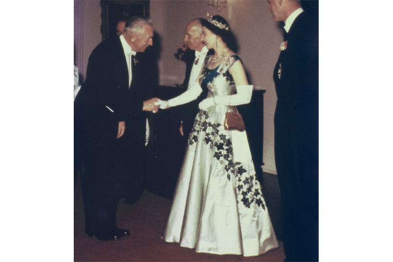 THE STORY OF" The Maple Leaf of Canada Gown Worn By Queen Elizabeth II