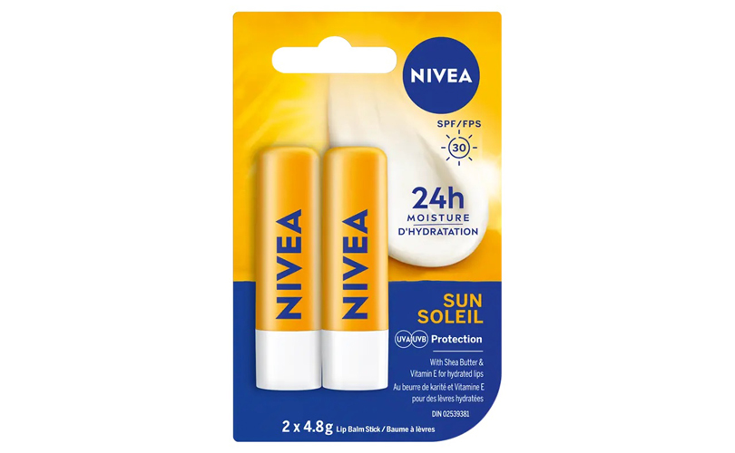 16 Sunscreens to Layer on All Summer Long - Nivea Sun Lip Care SPF 30