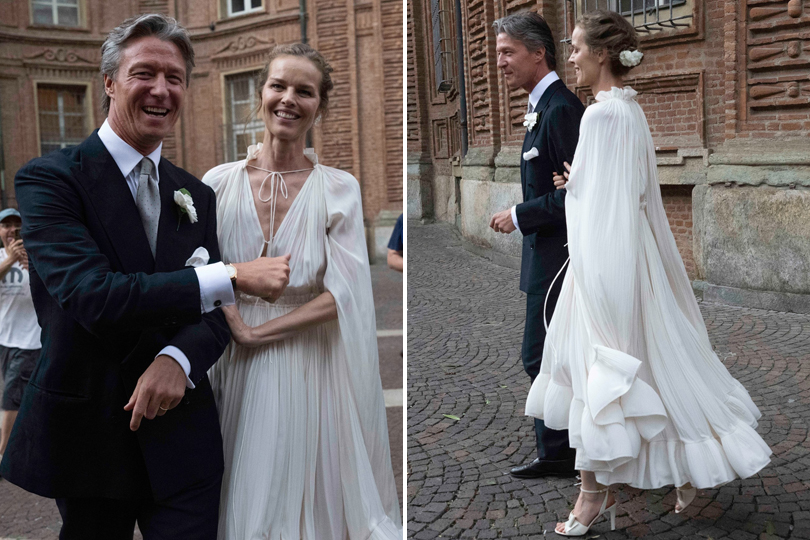 90s Supermodel Eva Herzigova Just Proved Individuality Is the Biggest Trend in Bridal Style