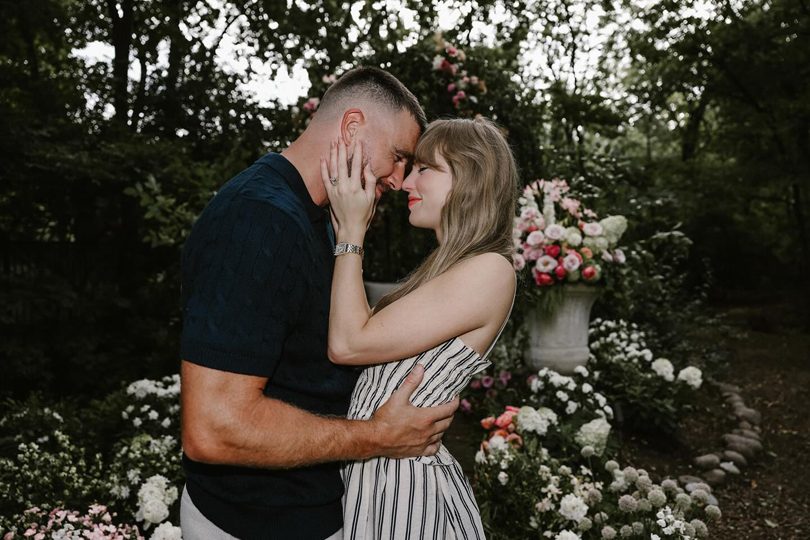 Taylor Swift and Travis Kelce Had the Ultimate Wedertainment Event - Engagement Photo