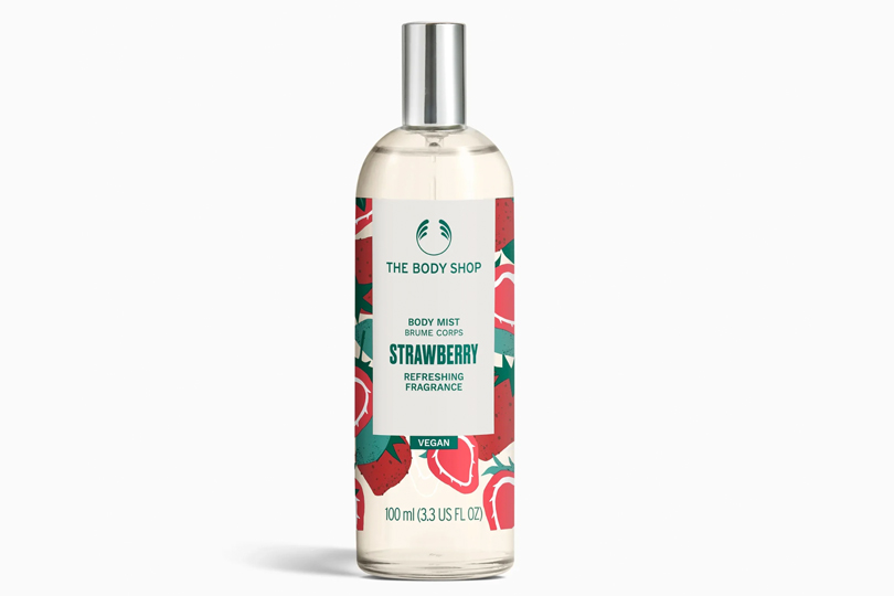 Strawberry Fragrances Are the Hottest Gourmand Scent Trend - The Body Shop Strawberry Body Mist