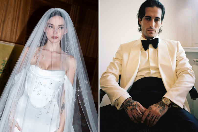 The Wedding Power Suit Is Trending Thanks To Dove Cameron Damiano David - 3