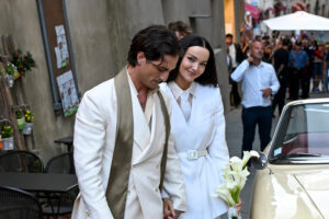 The Wedding Power Suit Is Trending Thanks To Dove Cameron & Damiano David - HEADER