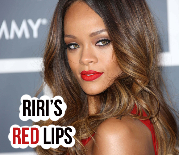 Rihanna's Red Lips