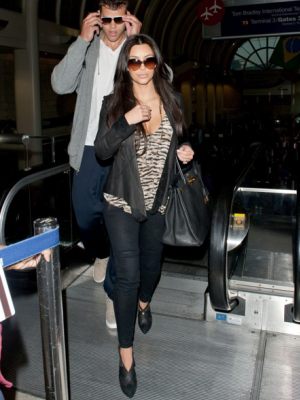 Kim kardashian shop airport style