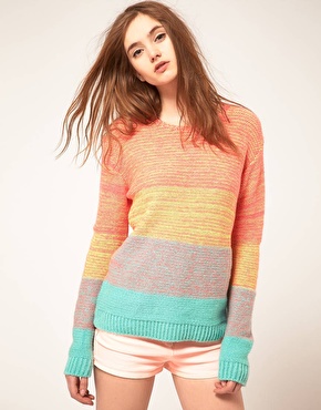 colour blocked sweater